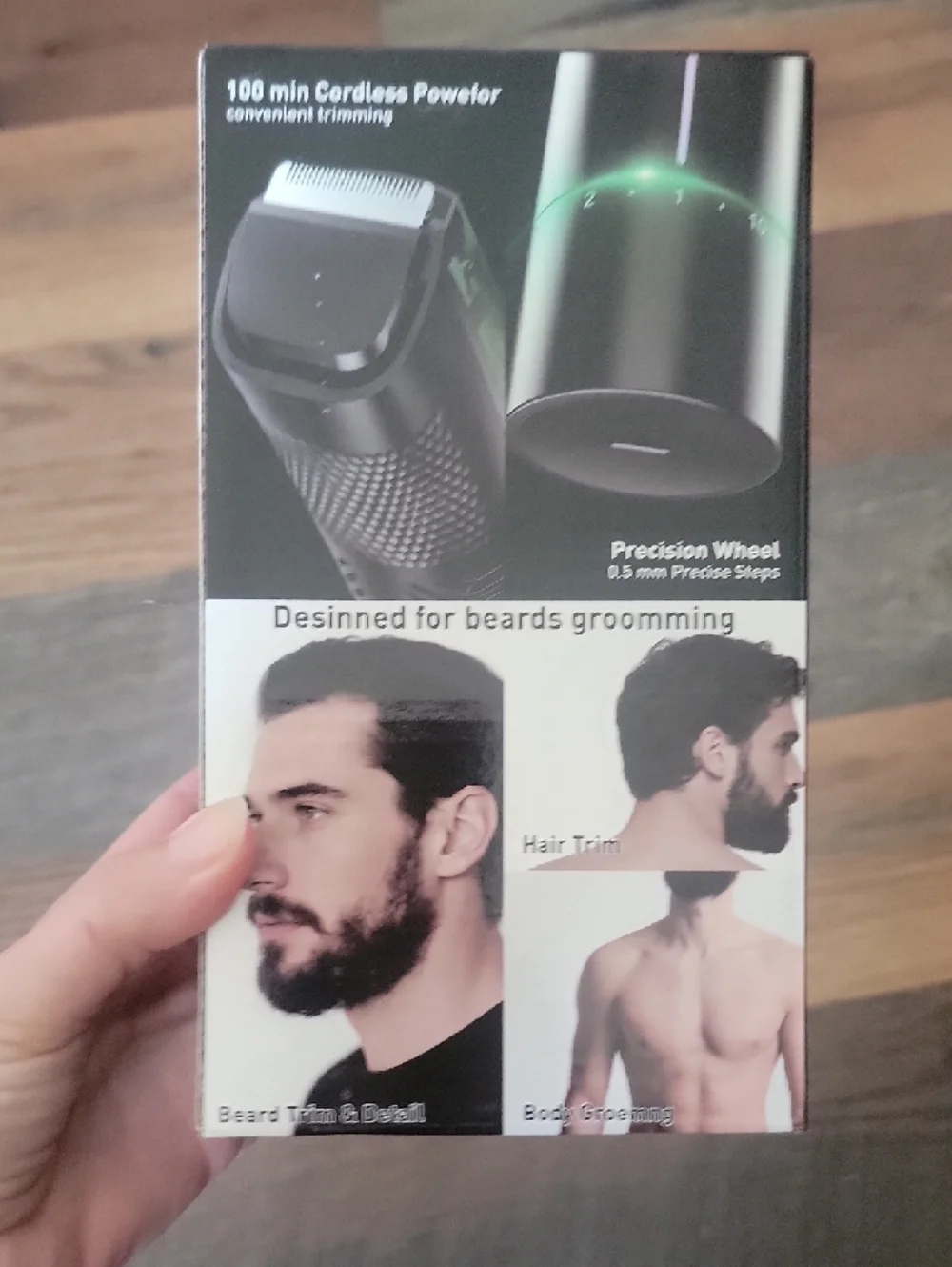 Electric Trimmer Kit - Green Men Grooming Trimmer - Picture 3 of 5